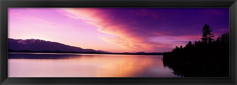 Framed Sunset Jackson Lake Grand Teton National Park WY USA Print