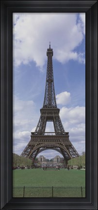 Framed Low angle view of a tower, Eiffel Tower, Paris, Ille-De-France, France Print