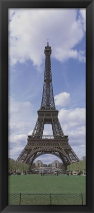 Framed Low angle view of a tower, Eiffel Tower, Paris, Ille-De-France, France Print