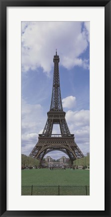 Framed Low angle view of a tower, Eiffel Tower, Paris, Ille-De-France, France Print