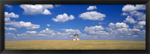 Framed Barn in the farm, Grant County, Minnesota, USA Print