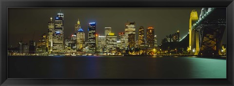 Framed Sydney Harbor Bridge, Australia Print