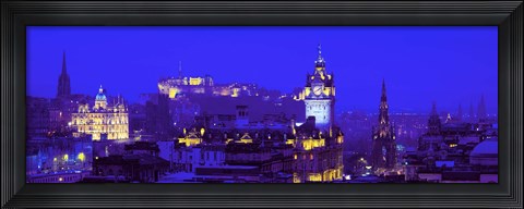 Framed Evening, Royal Castle, Edinburgh, Scotland, United Kingdom Print