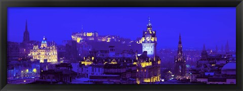 Framed Evening, Royal Castle, Edinburgh, Scotland, United Kingdom Print