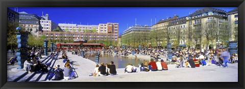 Framed Kungstradgarden Park, Stockholm, Sweden Print