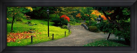Framed Japanese Garden, Seattle, Washington State Print
