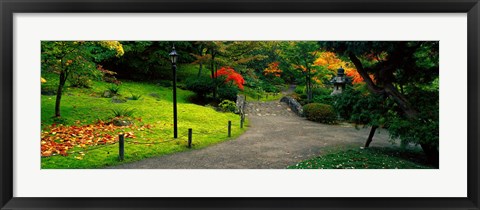 Framed Japanese Garden, Seattle, Washington State Print