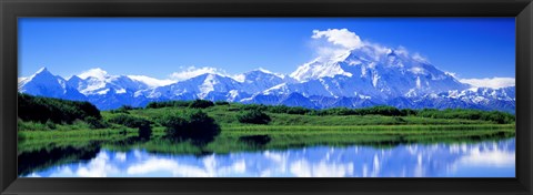 Framed Reflection Pond, Mount McKinley, Denali National Park, Alaska, USA Print