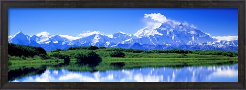 Framed Reflection Pond, Mount McKinley, Denali National Park, Alaska, USA Print