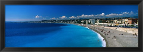 Framed Mediterranean Sea French Riviera Nice France Print