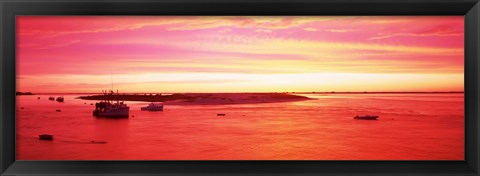 Framed Sunrise Chatham Harbor Cape Cod MA USA Print