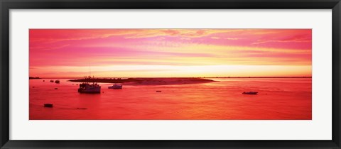 Framed Sunrise Chatham Harbor Cape Cod MA USA Print