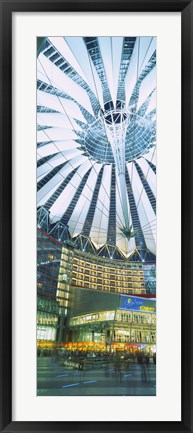 Framed Low angle view of the ceiling of a building, Sony Center, Potsdamer Platz, Berlin, Germany Print