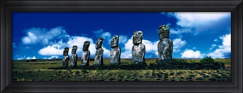 Framed Easter Island Chile Print