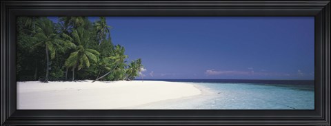 Framed White Sand Beach Maldives Print