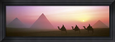 Framed Giza Pyramids Egypt Print