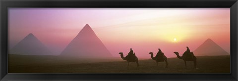 Framed Giza Pyramids Egypt Print