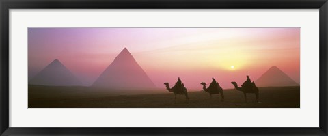 Framed Giza Pyramids Egypt Print