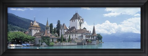 Framed Oberhofen Castle Lake Thuner Switzerland Print