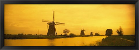 Framed Windmills Netherlands Print