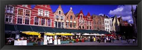 Framed Street Scene Brugge Belgium Print