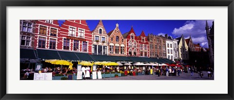 Framed Street Scene Brugge Belgium Print