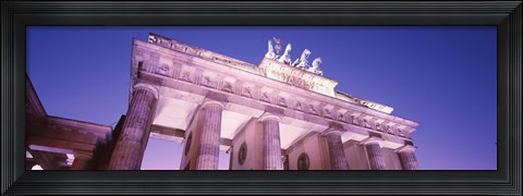 Framed Dusk, Brandenburg Gate, Berlin, Germany Print
