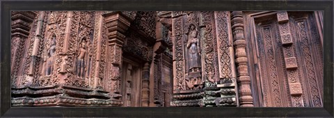 Framed Bantreay Srei nr Siem Reap Cambodia Print
