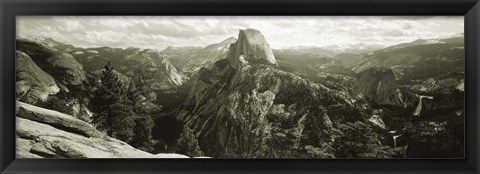 Framed USA, California, Yosemite National Park, Half Dome Print