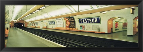 Framed Metro Station, Paris, France Print