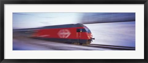 Framed SBB Train Switzerland Print