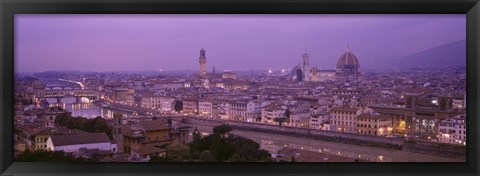 Framed Twilight, Florence, Italy Print