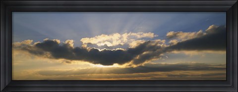 Framed Sun Through the Clouds Print
