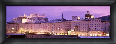 Framed Night Salzburg Austria Print