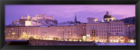 Framed Night Salzburg Austria Print