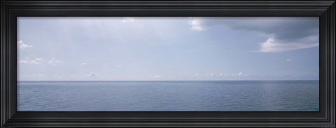 Framed Clouds over the sea, Atlantic Ocean, Bermuda, USA Print