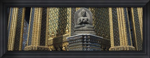 Framed Emerald Buddha, Wat Phra Keo, Bangkok, Thailand Print