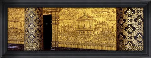 Framed Wat Mai Luang Prabang Laos Print
