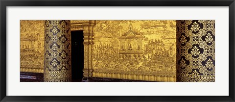 Framed Wat Mai Luang Prabang Laos Print