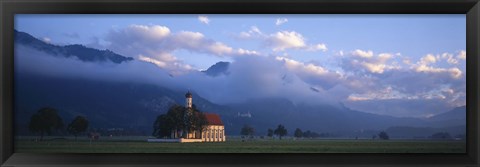 Framed Saint Coloman Church, Bavaria, Germany Print
