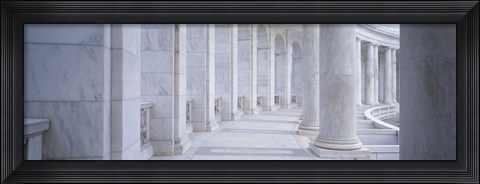 Framed Columns of a government building, Arlington, Arlington County, Virginia, USA Print