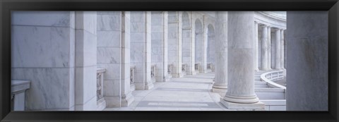 Framed Columns of a government building, Arlington, Arlington County, Virginia, USA Print