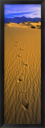 Framed Footprints, Death Valley National Park, California, USA Print