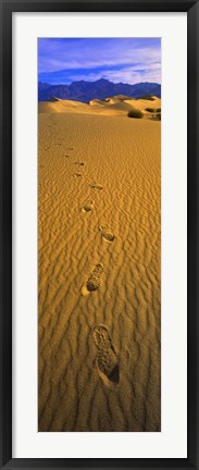 Framed Footprints, Death Valley National Park, California, USA Print