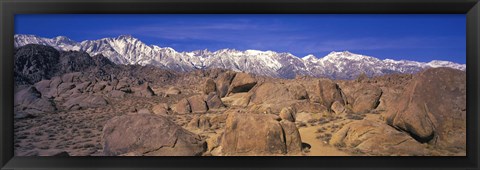 Framed Sierra Mountains, Owens Valley, California, USA Print