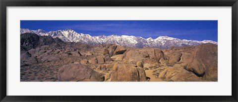 Framed Sierra Mountains, Owens Valley, California, USA Print