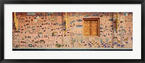 Framed Wall mural, Wat Xien Thong, Luang Prabang, Laos Print