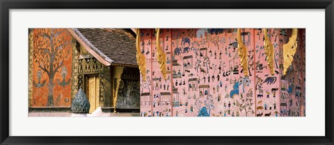 Framed Mosaic, Wat Xien Thong, Luang Prabang, Laos Print