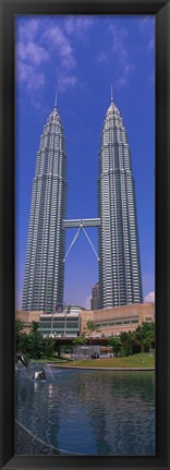 Framed Petronas Twin Towers, Kuala Lumpur, Malaysia Print