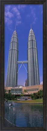 Framed Petronas Twin Towers, Kuala Lumpur, Malaysia Print